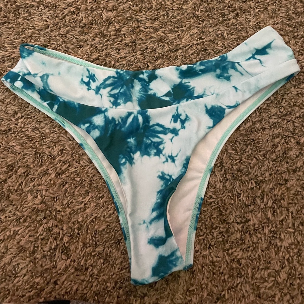 shein tie dye bathing suit bottoms